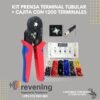 Kit prensa terminal tubular + 1200 terminales