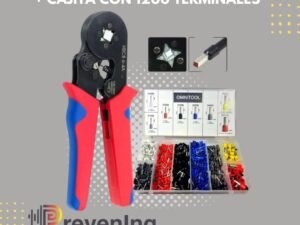 Kit prensa terminal tubular + 1200 terminales