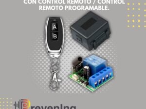 Interruptor a control remoto programable 12V