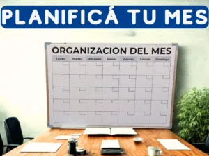 Pizarra Personalizada Mensual 90x60